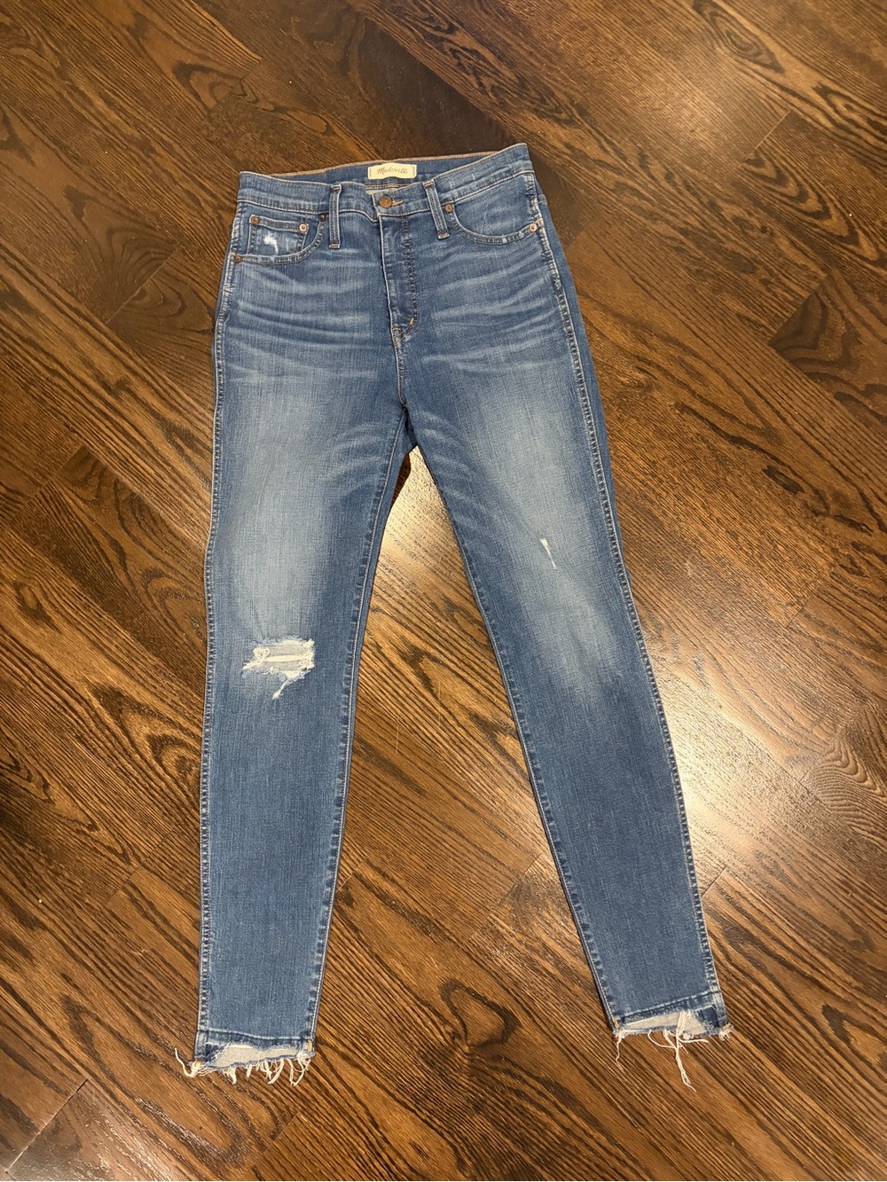 Madewell High-Rise Skinny Jeans with Raw Hem